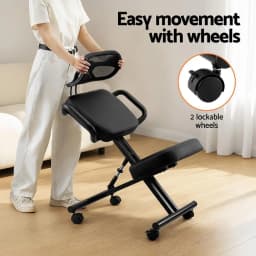 Kneeling Ergonomic Office Chair Home Knee Seat Posture Support Back Stretch Rest Adjustable Comfort Desk Chair
