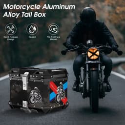 65L Motorcycle Aluminum Top Box Tail Rear Luggage Storage Tool Cases for BMW R1200GS R1250GS R1200GS 1200 GS LC ADV Helmet Box