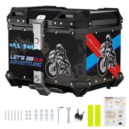 65L Motorcycle Aluminum Top Box Tail Rear Luggage Storage Tool Cases for BMW R1200GS R1250GS R1200GS 1200 GS LC ADV Helmet Box