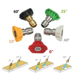 3000 PSI High Pressure Washer Gun Car Wash Foam Spray Short Wand Lance 5 Nozzle