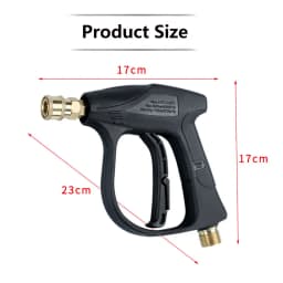 3000 PSI High Pressure Washer Gun Car Wash Foam Spray Short Wand Lance 5 Nozzle