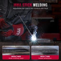 Bestarc 200A Stick Welder ARC MMA Lift TIG 220V IGBT Inverter LED Display Hot Start