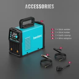 Bestarc 200A Stick Welder ARC MMA Lift TIG 220V IGBT Inverter LED Display Hot Start