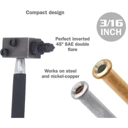 3/16 Brake Line Compact SAE Double Flare Flaring Tool for Auto Repair Brake Pipe