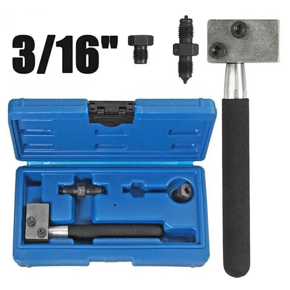 3/16 Brake Line Compact SAE Double Flare Flaring Tool for Auto Repair Brake Pipe