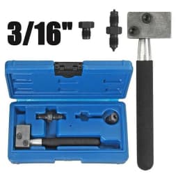 3/16 Brake Line Compact SAE Double Flare Flaring Tool for Auto Repair Brake Pipe
