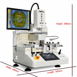 LWFix LW-07 Professional BGA Rework Station 5300W PCB Repair Machine Optical Alignment SMT Equipment for IC Chip Replacement and Electronics Repair