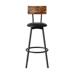Set of 4 Industrial Upholstered Bar Stools Steel Frame Scratch Resistant Counter Chairs