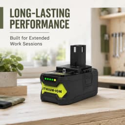 For RYOBI 18V High‑Performance Lithium Battery Low Self‑Discharge Fit All Power Tools Replace P104 P107 P108 P109