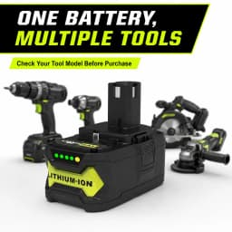 For RYOBI 18V High‑Performance Lithium Battery Low Self‑Discharge Fit All Power Tools Replace P104 P107 P108 P109