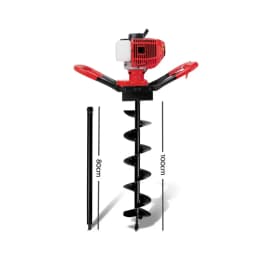 200mm Petrol Post Hole Digger Auger Extension Bit Heavy Duty Earth Drill Tool