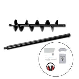 200mm Petrol Post Hole Digger Auger Extension Bit Heavy Duty Earth Drill Tool