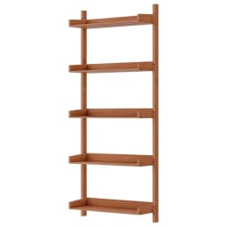 Bookshelf Floating Shelf Capiz Oak Wall Mounted Storage Display Shelf for Living Room Bedroom Home Decor