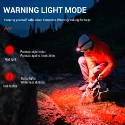 BORUiT BR03 500LM Motion Sensor LED Headlamp Type-C Rechargeable 800mAh Headlight Waterproof Outdoor Camping Head Torch