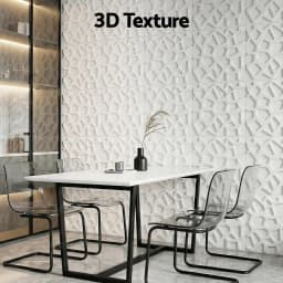 PVC 3D Decorative Wall Panels 50x50cm Set of 15 Feature Wall Panels for Home Interior Decor