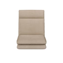 2X Fold Floor Chair Sofa Linen Beige Adjustable Backrest Living Room Lounger Cushion Seat Compact Portable Indoor Relaxation Chair
