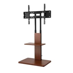 Universal Wood TV Stand Swivel Height Adjustable Tray for 32 to 70 Inch TVs