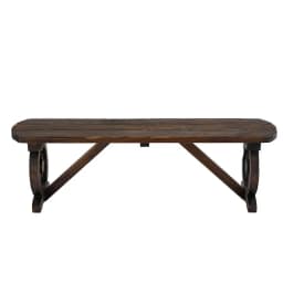 Outdoor Wooden Garden Bench Seat Patio Furniture Dining Chair Wagon Style Outdoor Seating