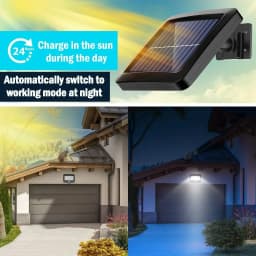 56LED Solar Lights Split Wall Lamp Motion Sensor Sunlight Light 3 Mode Outdoor Waterproof Emergency Street Garden Security Light