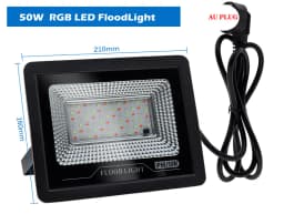 LED Flood Light 50W/100W RGB Floodlight Color Changing Spotlight AU Plug Outdoor Lamp