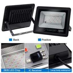 LED Flood Light 50W/100W RGB Floodlight Color Changing Spotlight AU Plug Outdoor Lamp