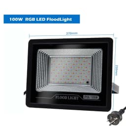 LED Flood Light 50W/100W RGB Floodlight Color Changing Spotlight AU Plug Outdoor Lamp
