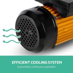 2000W 4 Stage Garden Water Pump High Pressure Irrigation Booster Pump Automatic Multi Stage External Sprinkler Pump for rainwater Tank Transfer Home Farm Lawn Yellow