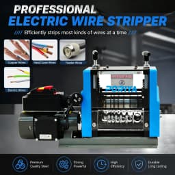 PORIYA Electric Wire Stripping Machine Copper Cable Stripper 1.5-25mm 60W W/3 Blades
