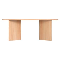 Oval Pine Coffee Table 110CM Modern Wooden Living Room Center Table Alva Style