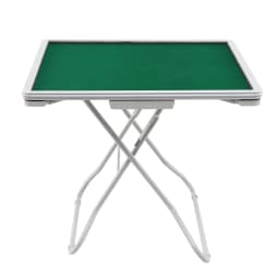 Foldable Mahjong Table for home 4 Drawers Cup Holders Green Portable Game Table
