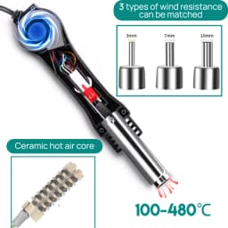 700W Solder Rework Station 2 in 1 Soldering Iron Kit Hot Air Heat Gun Station
