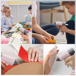 Cordless Hot Glue Gun 4V USB‑C Rechargeable Mini Hot Melt Glue Gun with Battery 30s Fast Heating, Anti‑Drip Nozzle, Comes With 7*140mm Hot Glue Sticks Portable Glue Gun For Crafts DIY Projects & Home Repairs