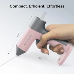 Cordless Hot Glue Gun 4V USB‑C Rechargeable Mini Hot Melt Glue Gun with Battery 30s Fast Heating, Anti‑Drip Nozzle, Comes With 7*140mm Hot Glue Sticks Portable Glue Gun For Crafts DIY Projects & Home Repairs