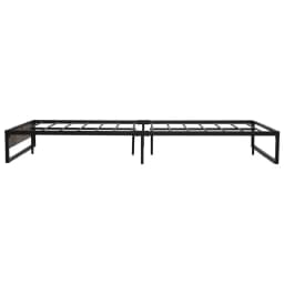Queen Metal Bed Frame Durable Bed Base Oslo Style Modern Platform Support Frame