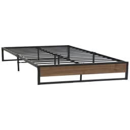 Queen Metal Bed Frame Durable Bed Base Oslo Style Modern Platform Support Frame