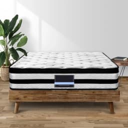 34cm Euro Top Pocket Spring King Mattress Medium Firm Breathable Sleep Support Comfort Durable Bed Mattress