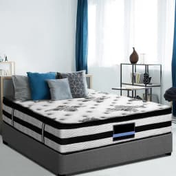 34cm Euro Top Pocket Spring King Mattress Medium Firm Breathable Sleep Support Comfort Durable Bed Mattress