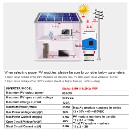 EASUN POWER 6.2KW 48V Off Grid Hybrid Solar Inverter Pure Sine Wave Built-in 120A MPPT Solar Charge Controller PV 60V-500VDC Home Solar Power System Suitable for Australian Homes Shipped from Australia Local Warehouse