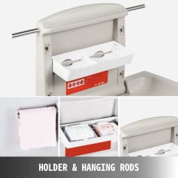 SucceBuy Baby Changing Station Commercial Wall Mounted Baby Diaper Changing Table Fold Down Vertical Baby Changing Table