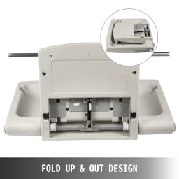 SucceBuy Baby Changing Station Commercial Wall Mounted Baby Diaper Changing Table Fold Down Vertical Baby Changing Table