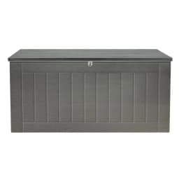 830L Lockable Outdoor Storage Box Garden Bench Tool Shed Black