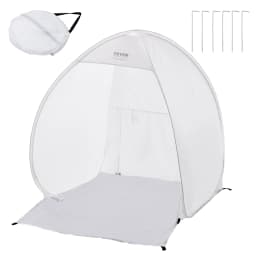 VEVOR Spray Paint Shelter 40x35x40/60x60x70 in Pop-Up Portable Spray Paint Tent with Built-In Floor Exhaust Window Storage Bag