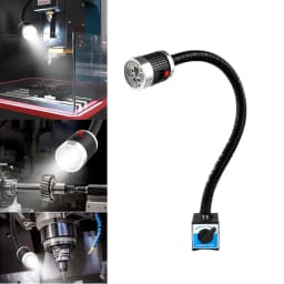 9W LED CNC Machine Lathe Light with Magnetic Base Flexible Gooseneck Work Lamp
