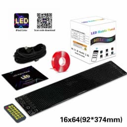 DIY Car Dynamic LED Smart Colorful Eye Lamp Soft Screen App Control Devil's Eye