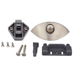 5X Half Moon Handle Caravan RV Cupboard/ Drawer Zinc Alloy Push Lock Latch Knob