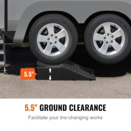 VEVOR Car Ramp Low Profile Car Service Ramp 20000 lbs/10 Ton Loading Capacity 5.5" Lift Height Car Ramp Heavy Duty Tire Ramp