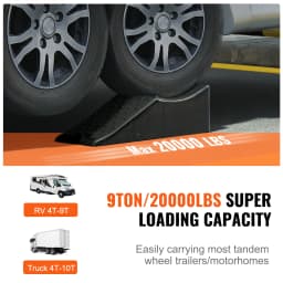 VEVOR Car Ramp Low Profile Car Service Ramp 20000 lbs/10 Ton Loading Capacity 5.5" Lift Height Car Ramp Heavy Duty Tire Ramp