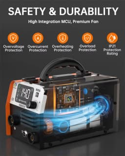 HITBOX HBM200 Welder 3 in 1 Welding Machine LIFT TIG/MMA/MIG Non Gas Semi-automatic Inverter Welder Synergy Tool For Gasless Soldering 220V