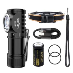 Sofirn HS10 USB C Rechargeable Mini 16340 Headlamp 1100lm TN3535 90CRI Angle Flashlight TIR Optics with Magnet Tail 2 Groups