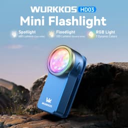 Wurkkos HD03 Clip-On Flashlight 680LM USB-C Rechargeable Pocket Flashlight Mini Spotlight/Work Light Portable EDC RGB Flashlight Magnetic Compact Flat Flashlight Ideal for Camping Repairs, and Cycling Shipped from Australia